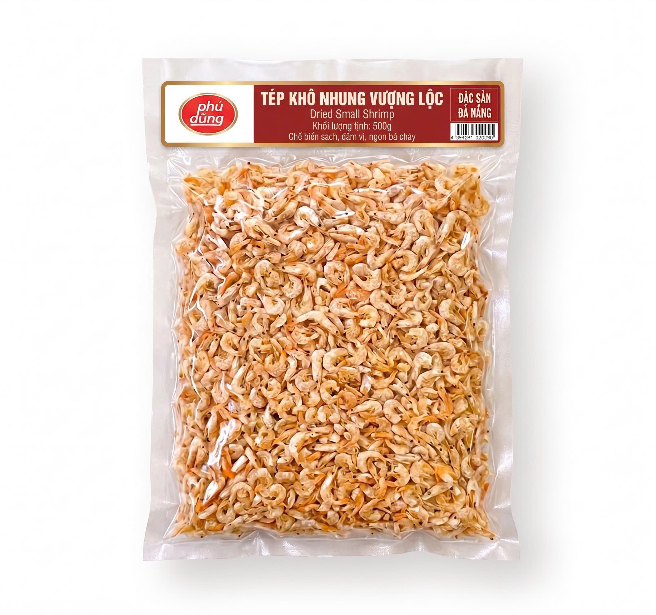 Tép khô Nhung Vượng Lộc 500g (size to đầu)